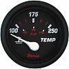 Faria Professional Red Water Temp Gauge 100-250F