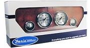 Faria Spun Silver 4 Gauge Boxed Set for Outboard´s