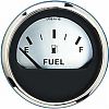 Faria Spun Silver Fuel Level Gauge  E-1/2/f