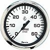 Faria Spun Silver Tach 6000 Gas Inboard & I/O Engines