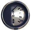 Faria Spun Silver Trim Gauge, Mercury, Mariner, Mercruiser, Volvo Dp, & Yamaha ´01 & Newer