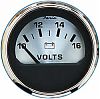 Faria Spun Silver Voltmeter, 10-16 Vdc