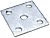 FulTyme RV 1073 MED Duty Axle U Bolt Plate 1/4