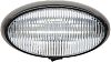 FulTyme RV 1173 LED Porch Oval Blk Base Clear