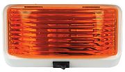 FulTyme RV 590-1117 Porch Lght Sq with Swtch Amber
