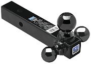 Fulton 80425 Tri Ball Ball Mount 2"SQ Black