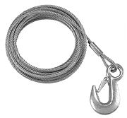 Fulton WC3250100 3/16" X 25´ Winch Cable and Hook