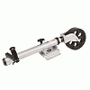 Fulton XLT 1500 Lbs. Swing Away Bolt-On  Jack with 12" Travel & 8" Poly Wheel - Sharkskin Finish