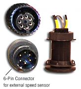Furuno 235DT-PSE Plastic Thru-Hull, Digital Depth and Temp Sensor (7-Pin)
