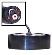 Furuno CA50B-6G Rubber Coated Transducer,  with Fairing Block, 1kW (No Plug)