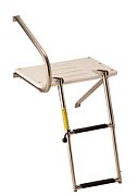 Garelick 19537 Transom Platform with Telescoping Ladder