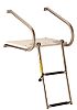 Garelick 19547 2 Step Transom Platform with Telescoping Ladder