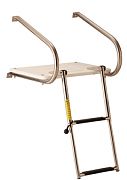 Garelick 19547 2 Step Transom Platform with Telescoping Ladder