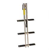 Garelick 19843 3 Step Telescoping Stainless Steel Sport/Diver Ladder