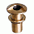 Groco 1" Bronze High Speed Thru-Hull Fitting with Nut