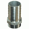Groco 1" Npt X 1" Id Stainless Steel Pipe To Hose Straight Fitting