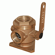 Groco 3" Safety Seacock with 2-1/2" Side Port