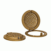Groco Bronze Round Hull Strainer with Access Door for Up To 4" Thru-Hull