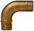 Groco FFC1000 1" x 1-1/4" Full Flow 90 Degree Pipe to Hose Adapter