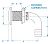 Groco HTHC1250S Stainless/Bronze Thru-Hull 90 - 1-1/4"