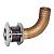 Groco HTHC1500S 1-1/2" Stainless/Bronze Thru Hull 90 Degrees