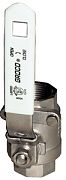 Groco IBV1000S 1" Stainless Steel Full-Flow Locking Ball Valve
