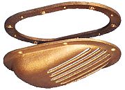 Groco SC1000 1" Slotted Scoop Strainer with Ring