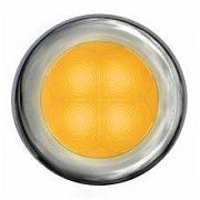 Hella 980500021 Stainless Bezel Slim Line Round LED Courtesy Light - White