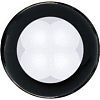 Hella 980500451 Black Bezel Slim Line Round LED Courtesy Lamp - White