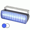 Hella Marine Sea Hawk XL Dual Color LED Floodlights - Blue/White LED - Black Housing