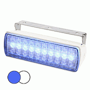 Hella Marine Sea Hawk XL Dual Color LED Floodlights - Blue/White LED - White Housing