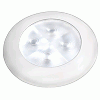 Hella Marine Slim Line LED ´enhanced Brightness´ Round Courtesy Lamp - White LED - White Plastic Bezel - 12 Volt