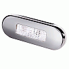 Hella Marine Surface Mount Oblong LED Courtesy Lamp - White LED - Stainless Steel Bezel