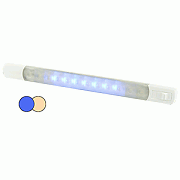 Hella Marine Surface Strip Light with Switch - Warm White/Blue Leds - 12 Volt
