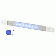 Hella Marine Surface Strip Light with Switch - White/Blue Leds - 12 Volt
