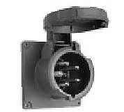 Hubbell M5100B9R 100A 30Y 120/208V Inlet - 3 Phase