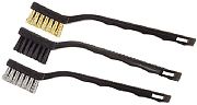 Hyde 46640 7" Mini Nylon Bristle Brush 3/Bag