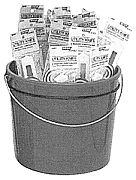 Hyde 49697 Pail of Utility Knives 25/Pail