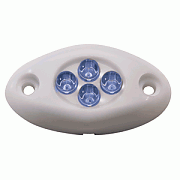 Innovative Lighting Courtesy Light - 4 LED Surface Mount - Blue Led/White Case