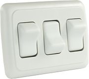 JR Products 12025 Triple Rocker Assy. Switch