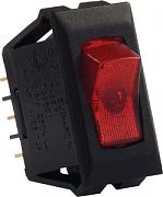 JR Products 12511-5 ILLUM.120V On/Off Sw Rd/Bk PK5