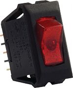 JR Products 12515 Illumintd 120V On/Off Sw Rd/Bl