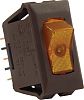 JR Products 12545 Illmntd 12 Volt On/Off Sw Amber/Br