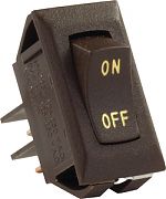 JR Products 12605 Labeled 12 Volt On/Off Switch Brwn