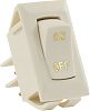 JR Products 12615 Labeled 12 Volt On/Off Swtch Ivory
