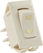 JR Products 12615 Labeled 12 Volt On/Off Swtch Ivory