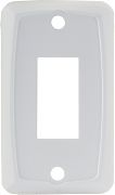 JR Products 12841-5 Single Face Plate White PK5