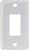 JR Products 12841-5 Single Face Plate White PK5