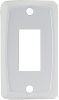 JR Products 12845 Single Face Plate White