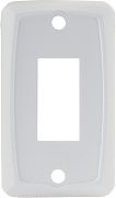 JR Products 12845 Single Face Plate White